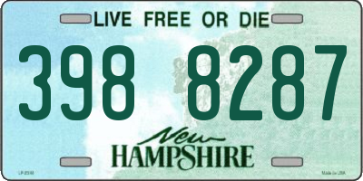 NH license plate 3988287