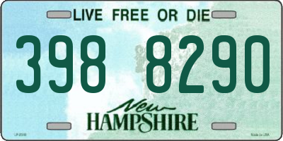 NH license plate 3988290