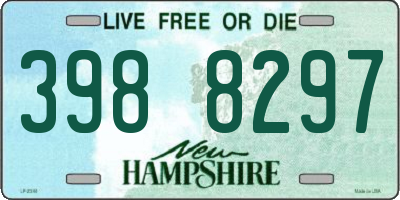 NH license plate 3988297