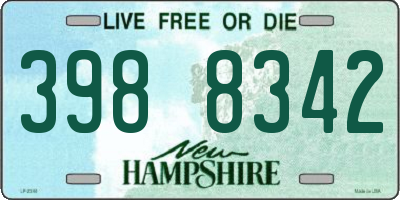 NH license plate 3988342