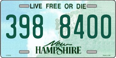 NH license plate 3988400