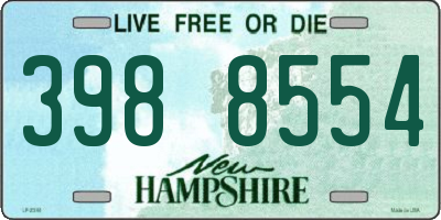 NH license plate 3988554