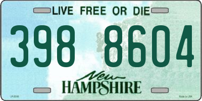 NH license plate 3988604