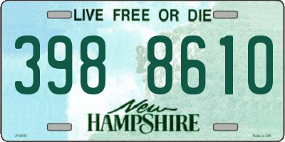 NH license plate 3988610