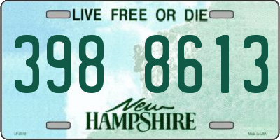 NH license plate 3988613