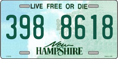 NH license plate 3988618