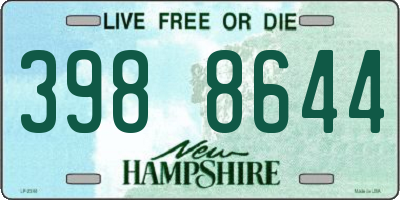 NH license plate 3988644