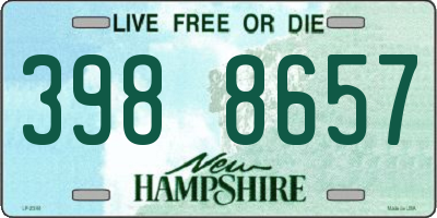 NH license plate 3988657