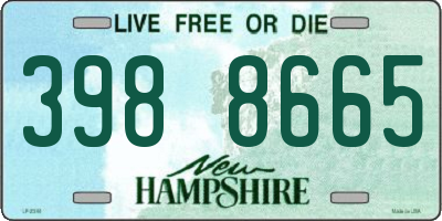 NH license plate 3988665