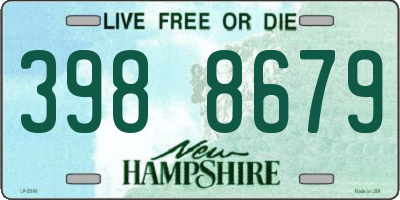 NH license plate 3988679