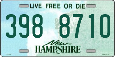 NH license plate 3988710