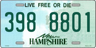 NH license plate 3988801