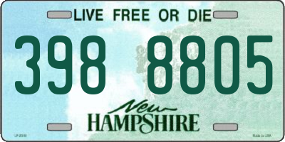 NH license plate 3988805