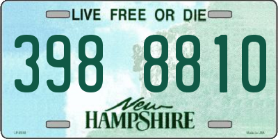 NH license plate 3988810