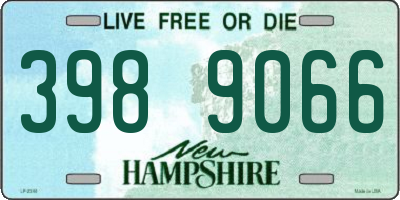 NH license plate 3989066