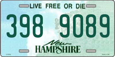 NH license plate 3989089