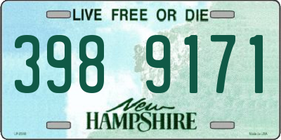 NH license plate 3989171
