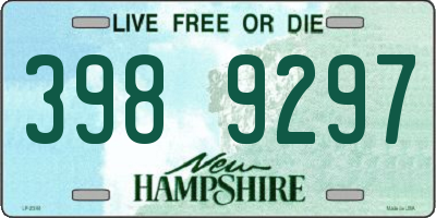 NH license plate 3989297