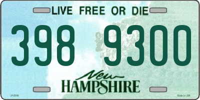 NH license plate 3989300