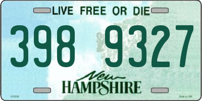 NH license plate 3989327