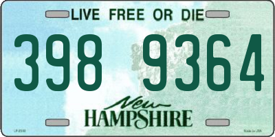 NH license plate 3989364