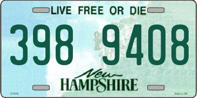 NH license plate 3989408