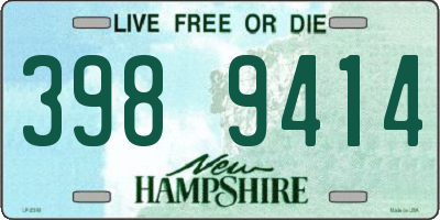 NH license plate 3989414