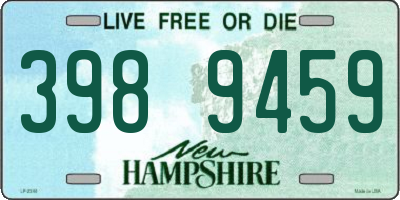 NH license plate 3989459