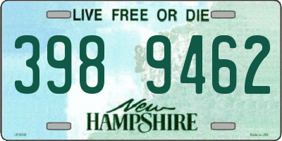 NH license plate 3989462