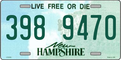 NH license plate 3989470