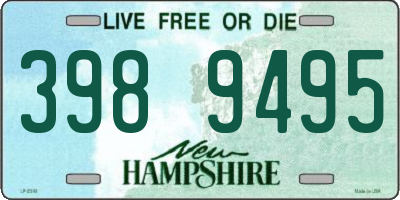 NH license plate 3989495