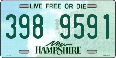 NH license plate 3989591