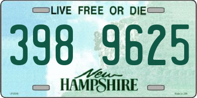 NH license plate 3989625