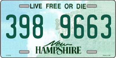 NH license plate 3989663