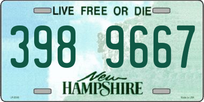 NH license plate 3989667