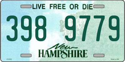 NH license plate 3989779