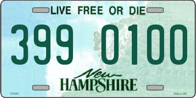 NH license plate 3990100