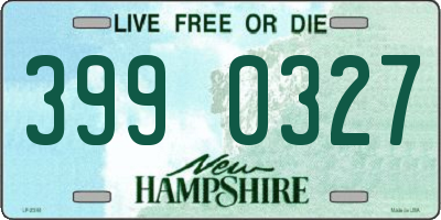 NH license plate 3990327