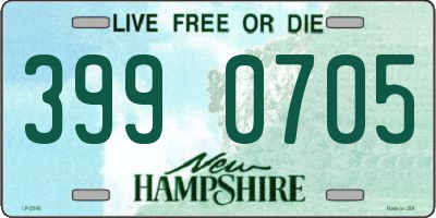 NH license plate 3990705