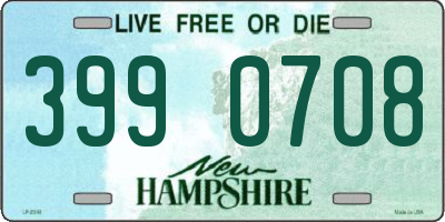 NH license plate 3990708