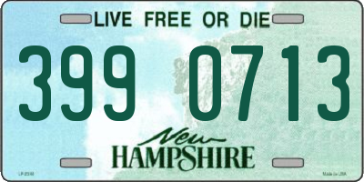 NH license plate 3990713