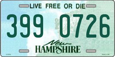 NH license plate 3990726