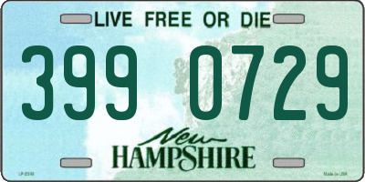 NH license plate 3990729