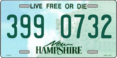 NH license plate 3990732