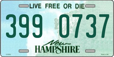 NH license plate 3990737