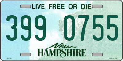 NH license plate 3990755