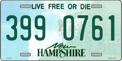 NH license plate 3990761