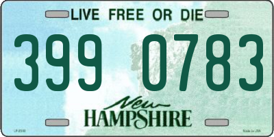 NH license plate 3990783