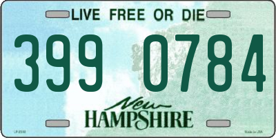 NH license plate 3990784