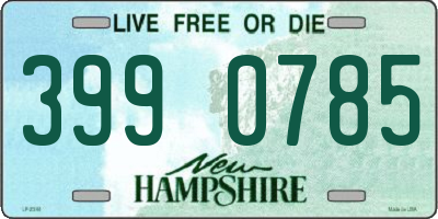 NH license plate 3990785